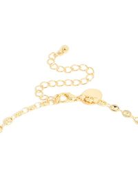 Gold Plated Mariner Chain Y-Necklace - link has visual effect only