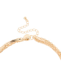 Gold Heart & Compass Layered Necklace - link has visual effect only