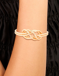 Gold Layered Knot Wrist Cuff - link has visual effect only