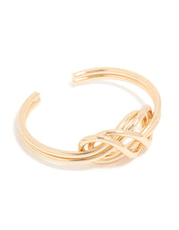 Gold Layered Knot Wrist Cuff - link has visual effect only