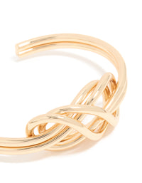Gold Layered Knot Wrist Cuff - link has visual effect only