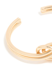 Gold Layered Knot Wrist Cuff - link has visual effect only