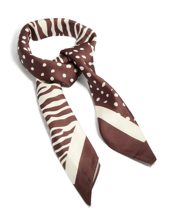 Half Spot & Zebra Fabric Scarf