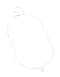 Waterproof Stainless Steel Mini Bubble Letter M Necklace - link has visual effect only