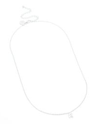 Waterproof Stainless Steel Mini Bubble Letter R Necklace - link has visual effect only