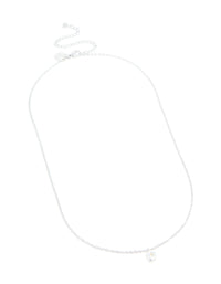 Waterproof Stainless Steel Mini Bubble Letter D Necklace - link has visual effect only