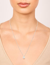 Waterproof Stainless Steel Mini Bubble Letter B Necklace - link has visual effect only