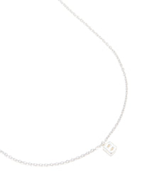 Waterproof Stainless Steel Mini Bubble Letter B Necklace - link has visual effect only
