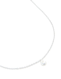 Waterproof Stainless Steel Mini Bubble Letter C Necklace - link has visual effect only