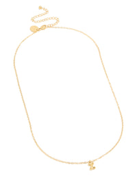 Waterproof Gold Plated Stainless Steel Mini Bubble Letter I Necklace - link has visual effect only