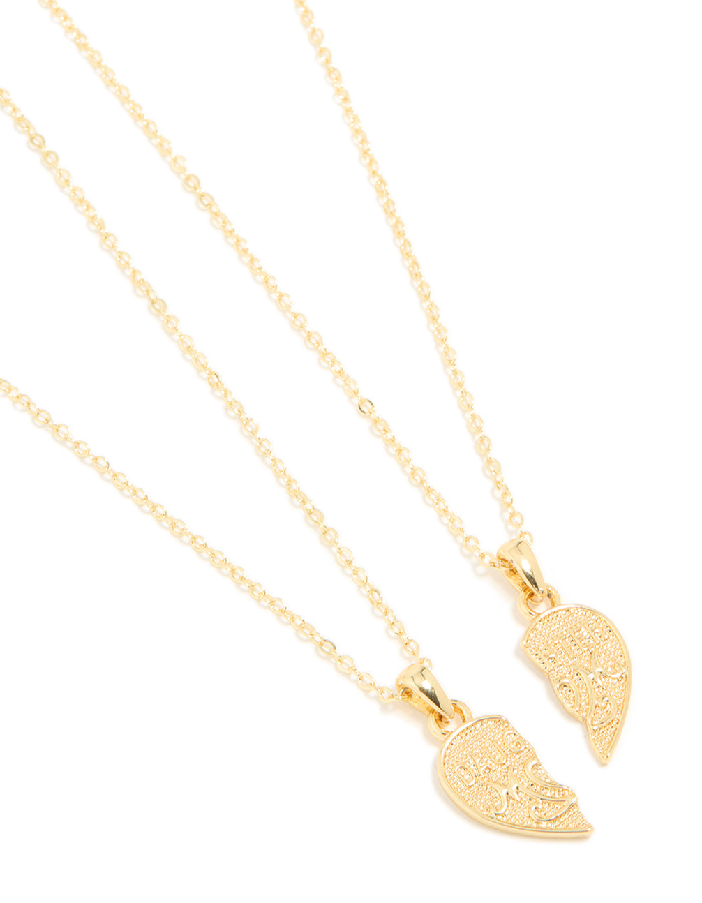 Gold Plated Daughter & Mother Necklaces 2-Pack