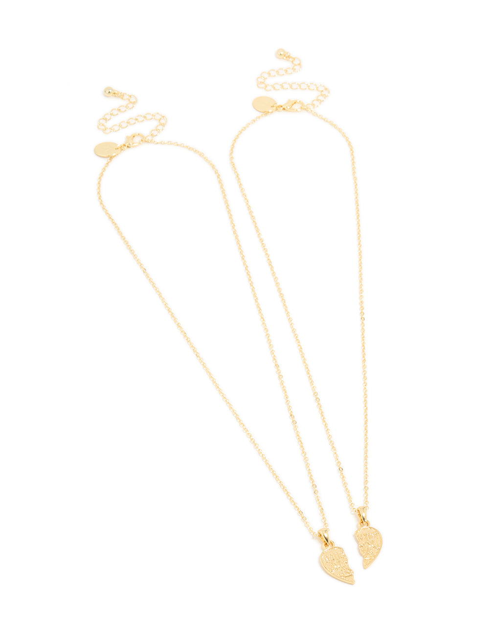 Gold Plated Daughter & Mother Necklaces 2-Pack