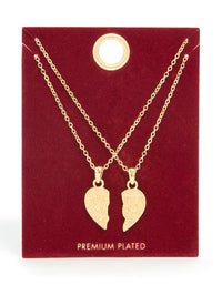 Gold Plated Daughter & Mother Necklaces 2-Pack - link has visual effect only