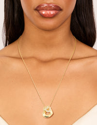Gold Plated Diamante Bubble Heart Necklace - link has visual effect only