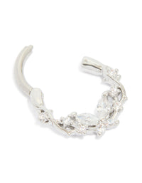 Titanium Diamante Detail Clicker Ring - link has visual effect only