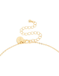 Gold Plated Vintage Red Cross Necklace - link has visual effect only