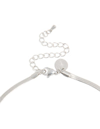 Waterproof Stainless Steel Fine Flat Snake Chain Necklace - link has visual effect only