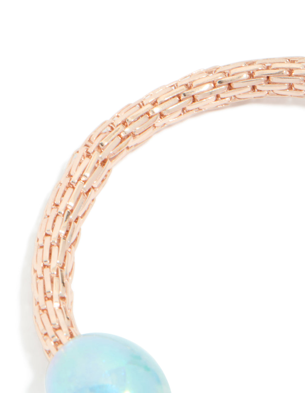 Kids Rose Gold Rainbow & Easter Egg Stretch Charm Bracelet