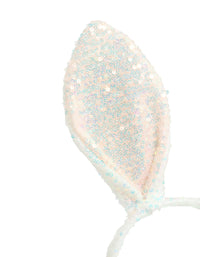Kids Sequin Fabric Easter Bunny Ears Headband - link has visual effect only