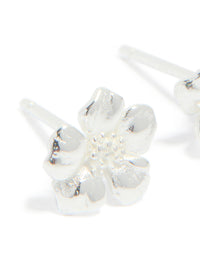 Sterling Silver Flower Stud Earrings - link has visual effect only
