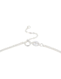 Sterling Silver Cubic Zirconia Tennis Necklace - link has visual effect only