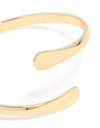 Gold Plated Teardrop Wrap Bangle - link has visual effect only
