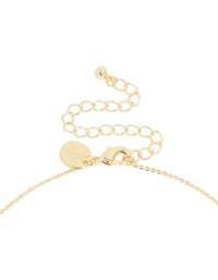 Gold Plated Brass Peridot Cubic Zirconia August Birthstone Necklace - link has visual effect only