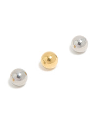 Metal Belly Bar Balls 4-Pack - link has visual effect only