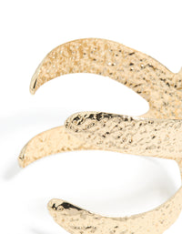 Gold Hammered Starfish Wrap Wrist Cuff - link has visual effect only