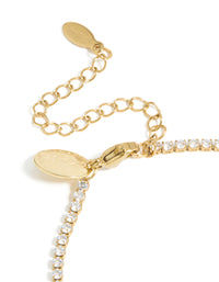 Waterproof Stainless Steel Cubic Zirconia Tennis & Red Cord Bracelet Set - link has visual effect only