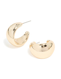 Gold Chunky Bubble Hoop Earrings - link has visual effect only