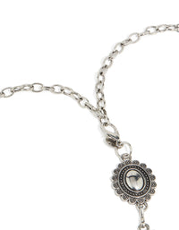 Antique Silver Western Scalloped Oval Belt - link has visual effect only