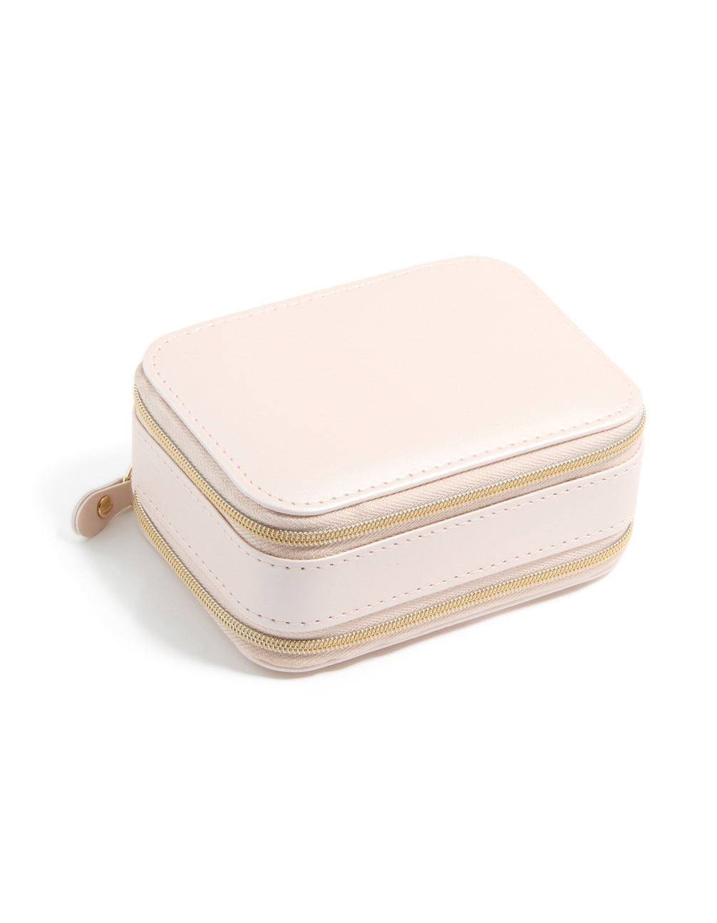Light Pink PU Leather Rectangle Jewellery Box