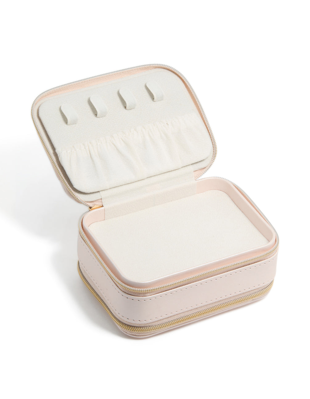Light Pink PU Leather Rectangle Jewellery Box