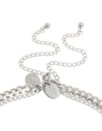 Mens Stainless Steel Mixed Chain Necklaces 2-Pack - link has visual effect only