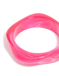 Gold & Hot Pink Acrylic Bangles 2-Pack - link has visual effect only