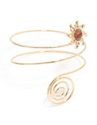 Gold Sun & Swirl Arm Cuff - link has visual effect only