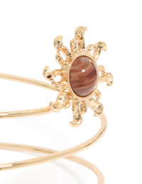 Gold Sun & Swirl Arm Cuff - link has visual effect only
