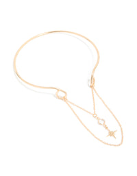 Gold Celestial Chain Drop Arm Cuff - link has visual effect only