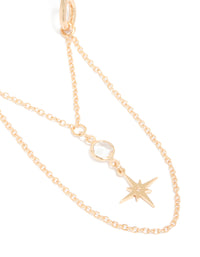Gold Celestial Chain Drop Arm Cuff - link has visual effect only