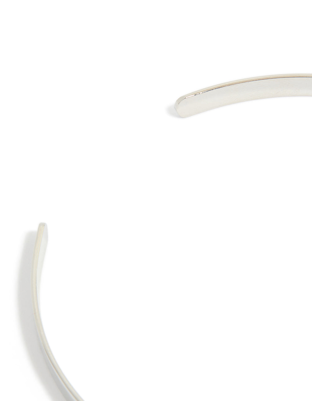 Designed with silver diamante chains drop arm cuff featuring statement style in closure detail view