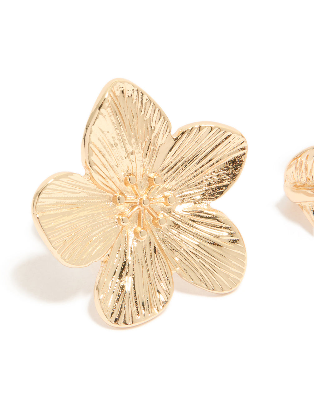 Gold Flower Rings 3-Pack