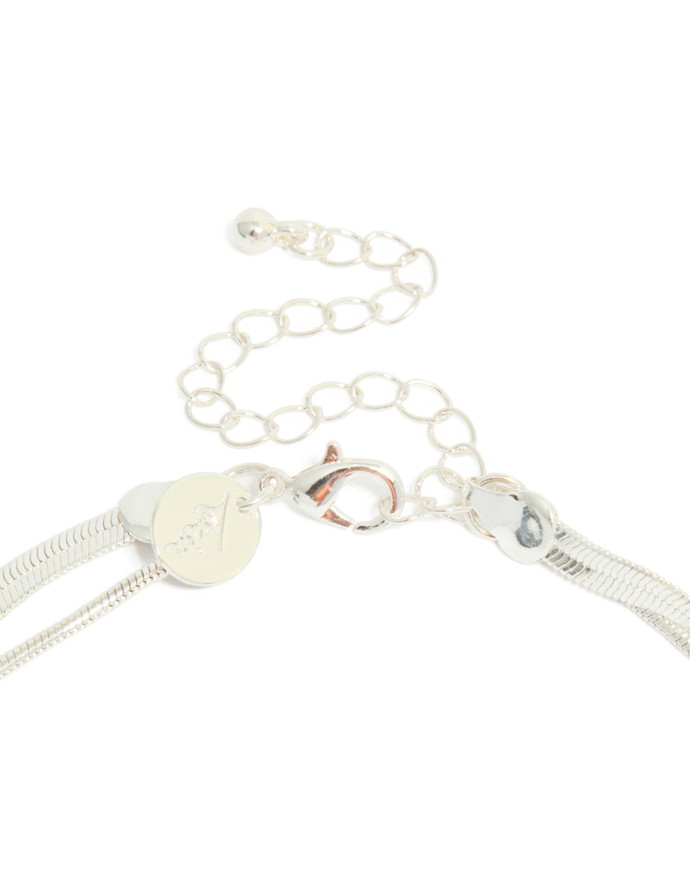 Silver Plated Snake Chain Layered Necklace