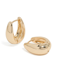 Gold Simple Huggie Earrings - link has visual effect only
