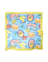 Blue Fabric 'Paradise' Vacation Print Scarf - link has visual effect only