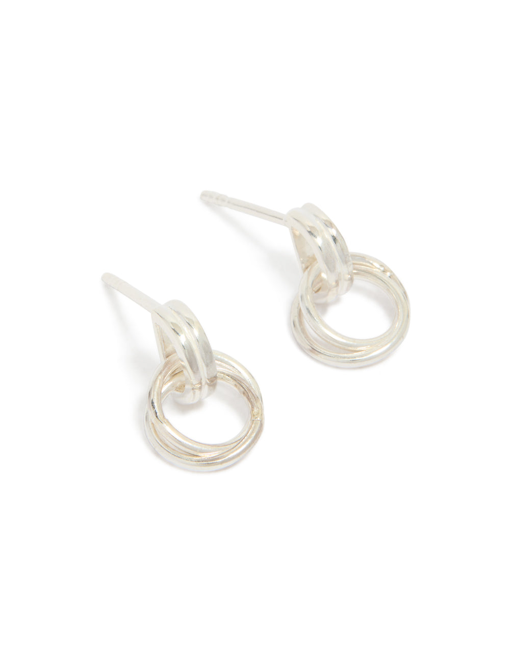 Sterling Silver Doorknocker Stud Earrings