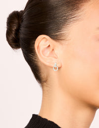 Sterling Silver Doorknocker Stud Earrings - link has visual effect only