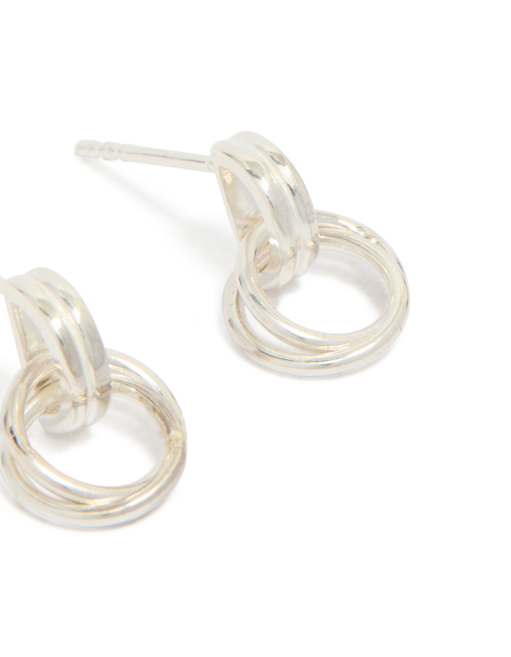 Sterling Silver Doorknocker Stud Earrings