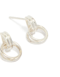 Sterling Silver Doorknocker Stud Earrings - link has visual effect only