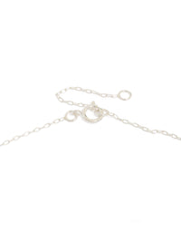 Sterling Silver Interlocked Hoops Pendant Necklace - link has visual effect only